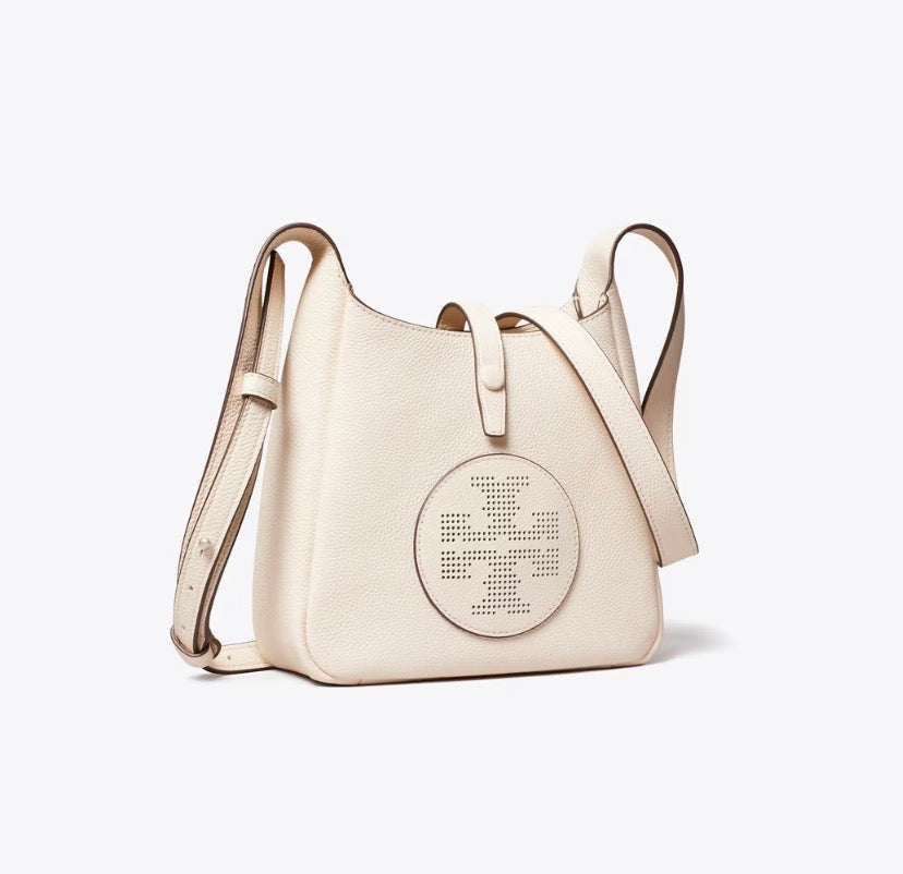 TORY BURCH MILLER SWING CROSSBODY BAG  -  light cream