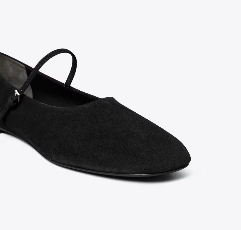 TORY BURCH MARY JANE BALLET  -   Black