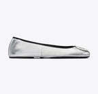 TORY BURCH REVA TRAVEL BALLET  -  Silver