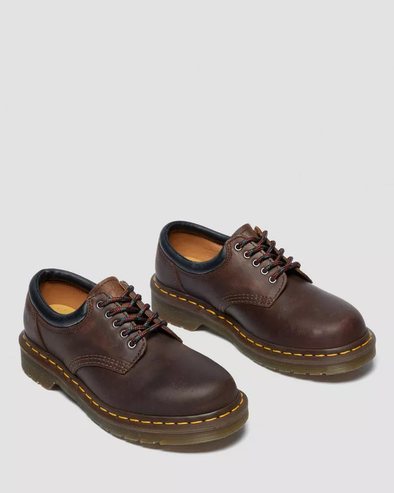 Dr. Martens 8053 Crazy Horse Leather Casual Shoes  -  Dark Brown — Crazy Horse