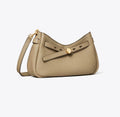 TORY BURCH ROMY ZIP TOP CROSSBODY  -  soft cement
