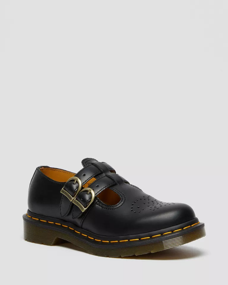 Dr. Martens 8065 Smooth Leather Mary Jane Shoes  -  Black — Smooth Leather