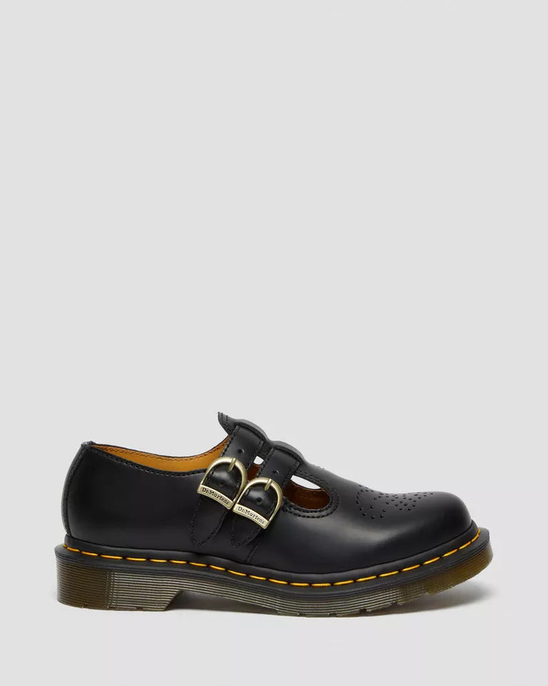 Dr. Martens 8065 Smooth Leather Mary Jane Shoes  -  Black — Smooth Leather