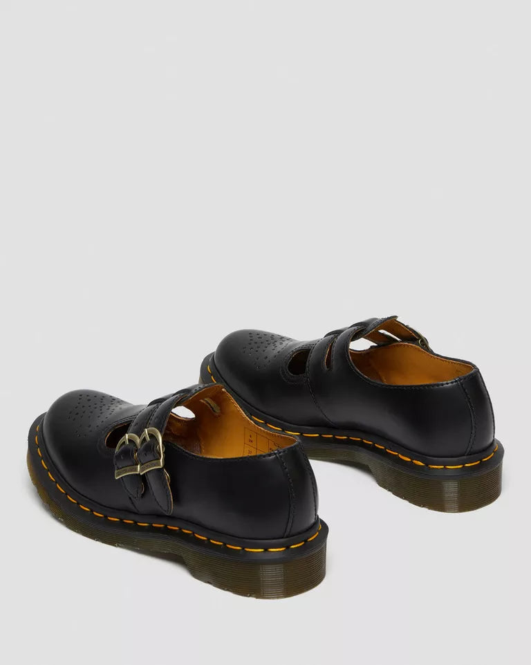 Dr. Martens 8065 Smooth Leather Mary Jane Shoes  -  Black — Smooth Leather