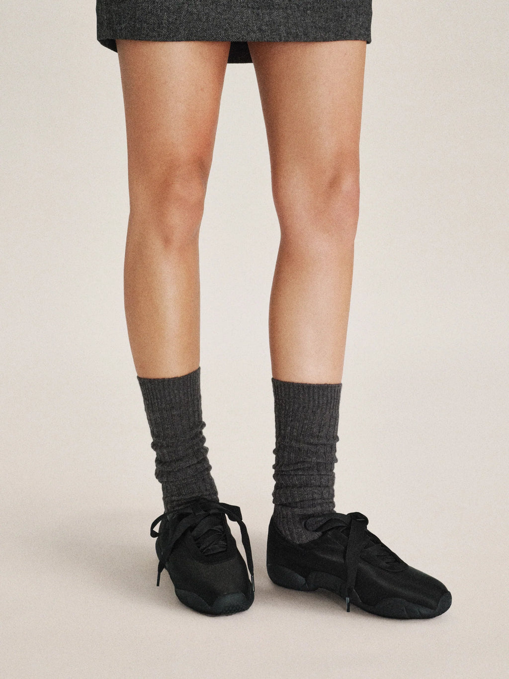 JW PEI Flavia Ballerina Sneakers - Black