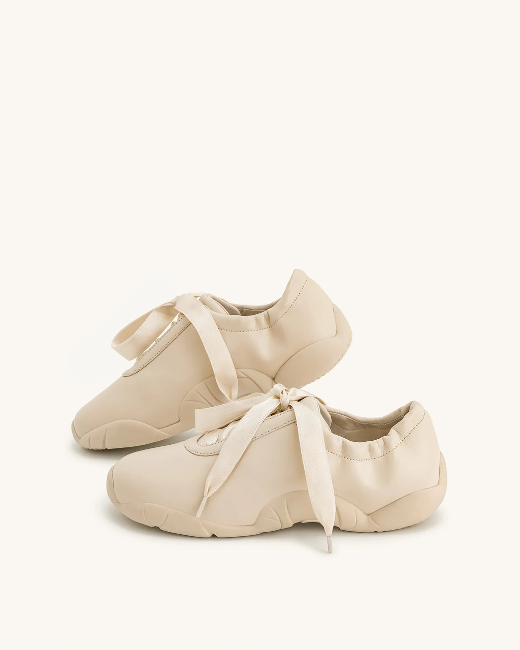 JW PEI Flavia Ballerina Sneakers - Apricot