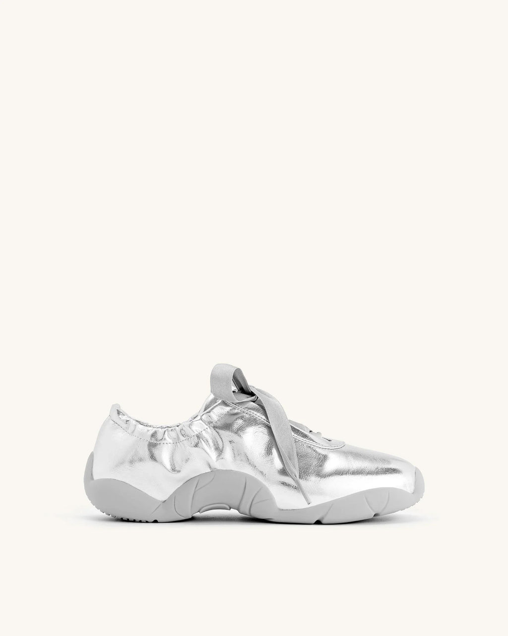 JW PEI Flavia Ballerina Sneakers - Silver