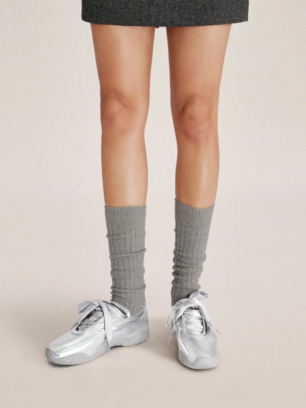 JW PEI Flavia Ballerina Sneakers - Silver