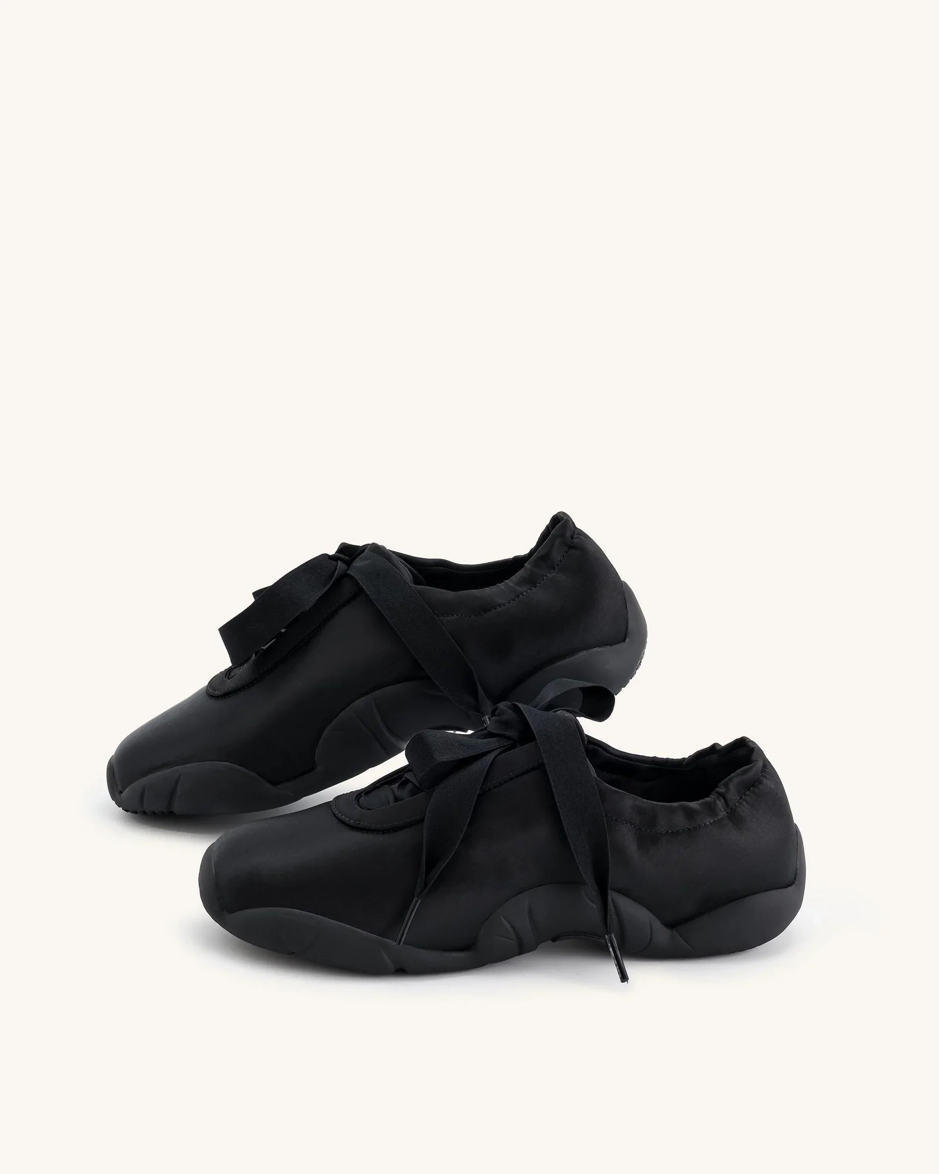 JW PEI Flavia Ballerina Sneakers - Black