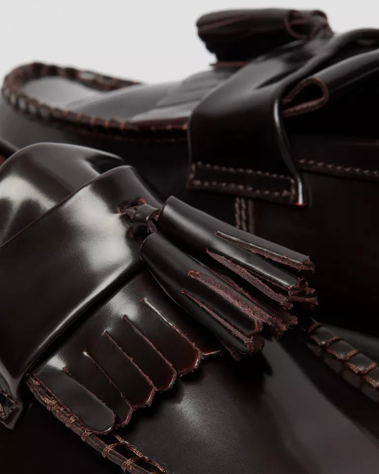 Dr. Martens Adrian Arcadia Leather Tassel Loafers  -  Cherry Red — Arcadia