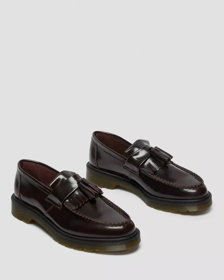 Dr. Martens Adrian Arcadia Leather Tassel Loafers  -  Cherry Red — Arcadia