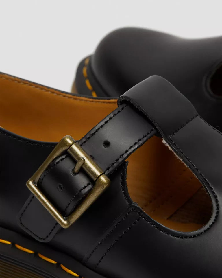 Dr. Martens Polley Smooth Leather Mary Janes  -  Black — Smooth Leather
