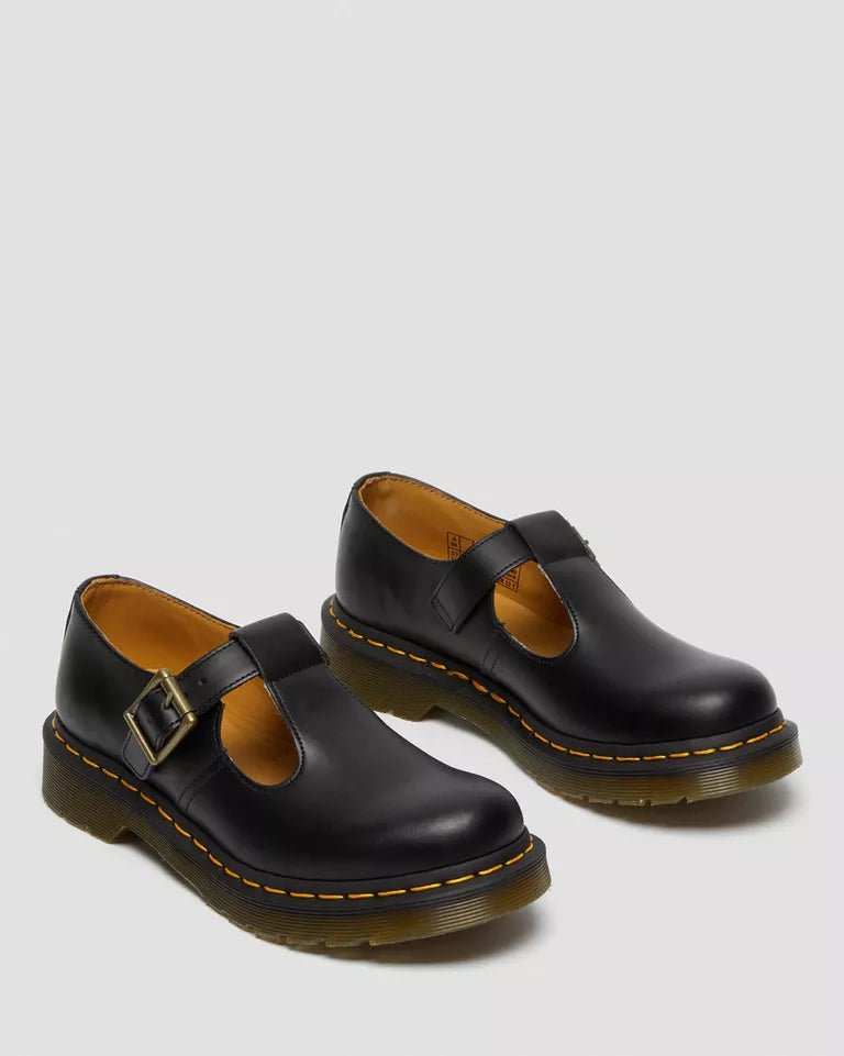 Dr. Martens Polley Smooth Leather Mary Janes  -  Black — Smooth Leather