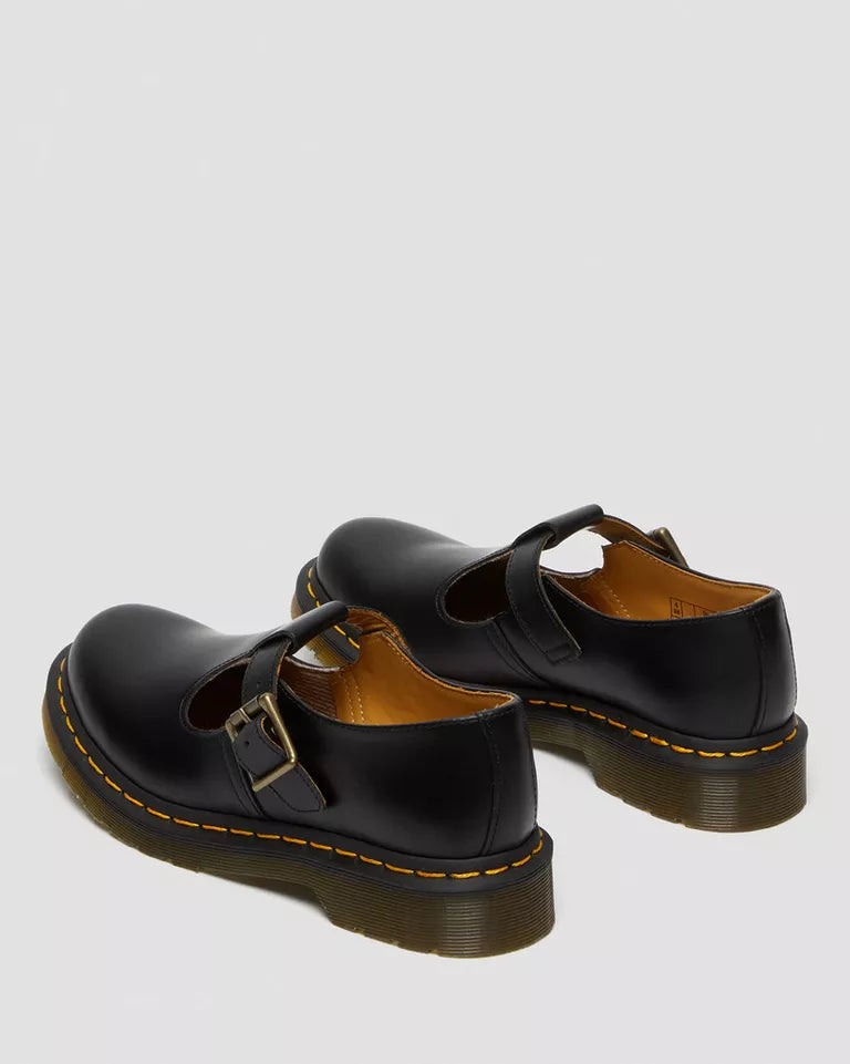 Dr. Martens Polley Smooth Leather Mary Janes  -  Black — Smooth Leather