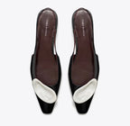 TORY BURCH PATOS SLINGBACK   -  Perfect Black / Silver