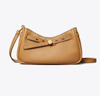 TORY BURCH ROMY ZIP TOP CROSSBODY  -  tiramisu