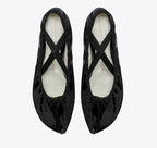 TORY BURCH PEEP-TOE MARY JANE BALLET   -  Perfect Black