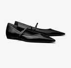 TORY BURCH DOUBLE T BUCKLE MARY JANE   -  Perfect Black