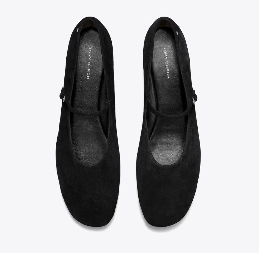 TORY BURCH MARY JANE BALLET  -   Black