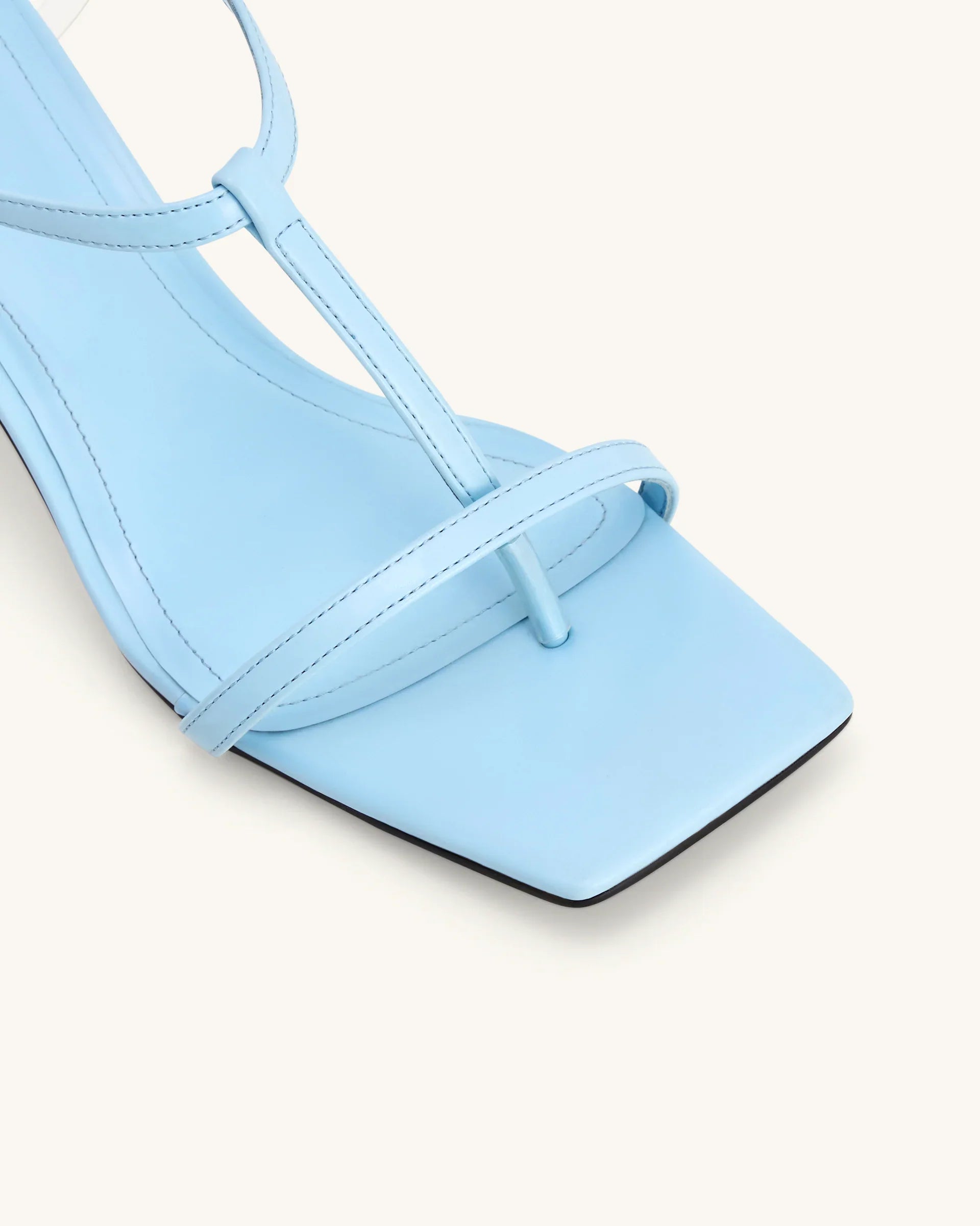 JW PEI Charlotte Strappy Heels with Spherical Heel - Sky Blue