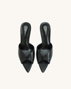 JW PEI Ellie Sphere Heel Mules - Black
