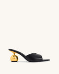 JW PEI Ellie Sphere Heel Mules - Black