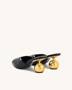 JW PEI Ellie Sphere Heel Mules - Black