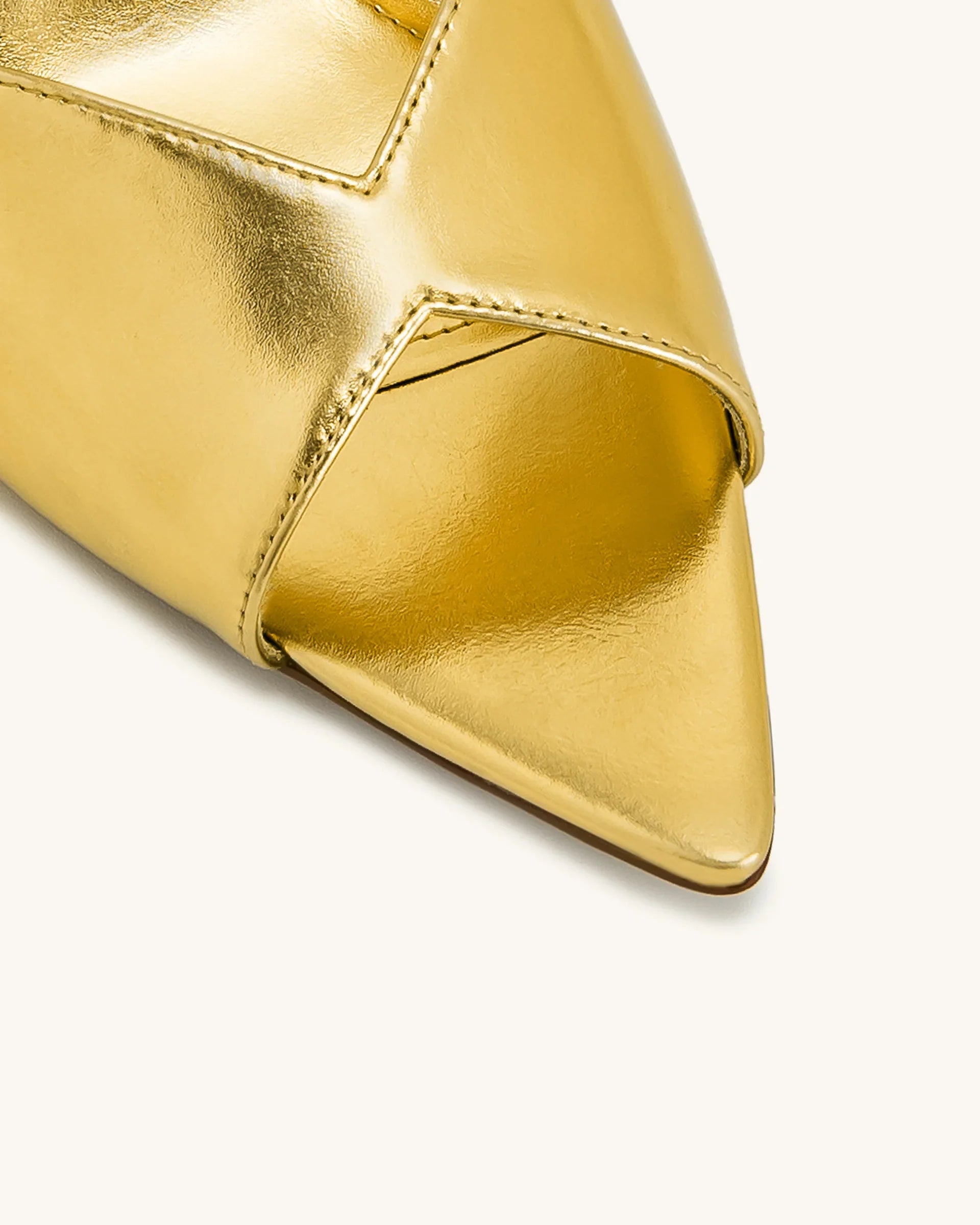 JW PEI Ellie Sphere Heel Mules - Gold