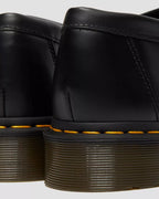 Dr. Martens Adrian Yellow Stitch Leather Tassel Loafers  -  Black — Smooth Leather
