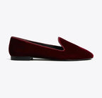 TORY BURCH SMOKING SLIPPER   -  Dark Carmine