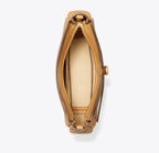 TORY BURCH ROMY ZIP TOP CROSSBODY  -  tiramisu