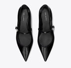 TORY BURCH DOUBLE T BUCKLE MARY JANE   -  Perfect Black