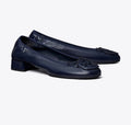 TORY BURCH REVA HEELED BALLET   -   New Navy