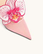 JW PEI Sofia Orchid Sphere Heel Mules  -  Pink