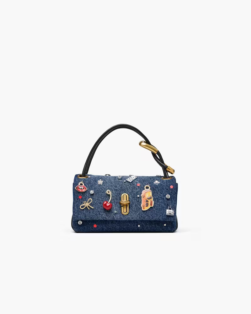 Marc Jacobs The Trinket Charm Denim Mini Dual Bag
