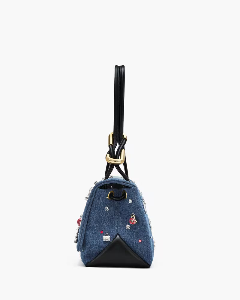 Marc Jacobs The Trinket Charm Denim Large Dual Bag