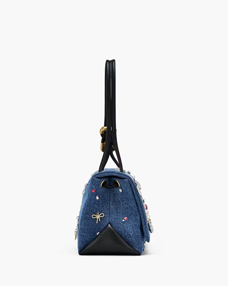Marc Jacobs The Trinket Charm Denim Large Dual Bag