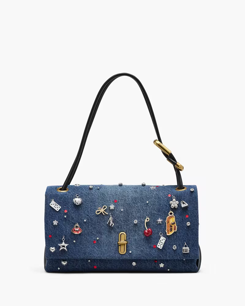 Marc Jacobs The Trinket Charm Denim Large Dual Bag