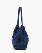 Marc Jacobs The Suede Cristina Tote  -  Navy