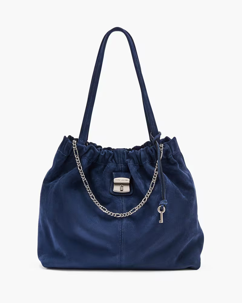 Marc Jacobs The Suede Cristina Tote  -  Navy