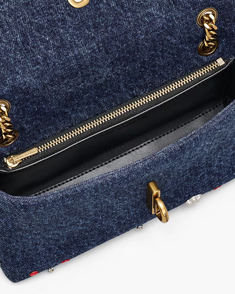 Marc Jacobs The Trinket Charm Denim Dual Chain Mini Bag