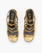 Marc Jacobs The Metallic Leather Kiki Platform Sandal