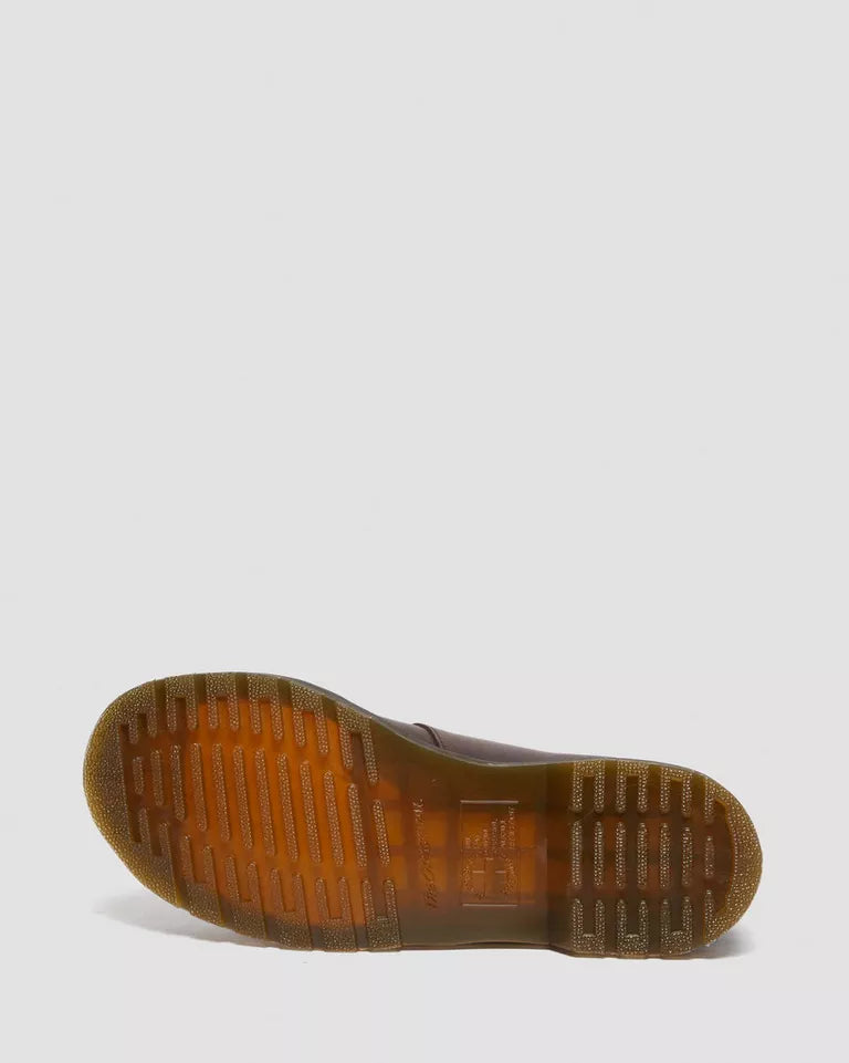 Dr. Martens 8065 Crazy Horse Leather Mary Jane Shoes  -  Dark Brown — Crazy Horse