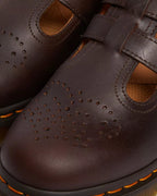 Dr. Martens 8065 Crazy Horse Leather Mary Jane Shoes  -  Dark Brown — Crazy Horse