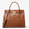 Michael Kors Hamilton Moderne Large Leather Satchel-LUGGAGE