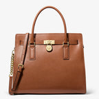 Michael Kors Hamilton Moderne Large Leather Satchel-LUGGAGE