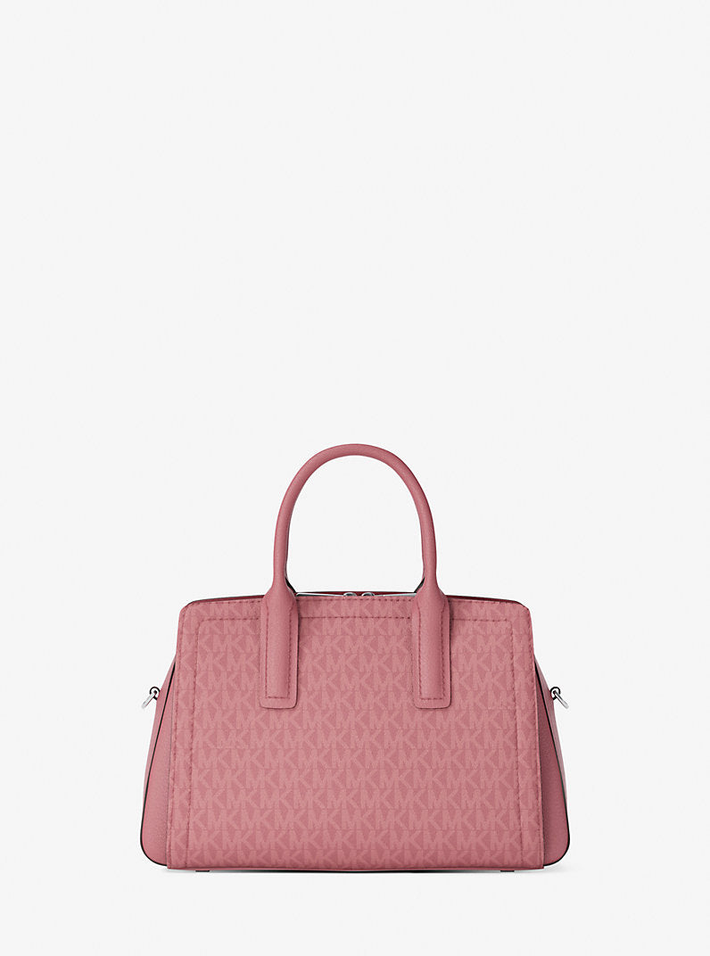 Michael Kors Laila Small Signature Logo Satchel- ROSEWOOD