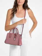 Michael Kors Laila Small Signature Logo Satchel- ROSEWOOD