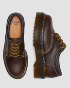 Dr. Martens 8053 Arc Crazy Horse Leather Platform Casual Shoes  -  Dark Brown — Crazy Horse