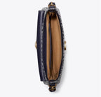 TORY BURCH T MONOGRAM SOFT SMALL SHOULDER BAG  -  tory navy